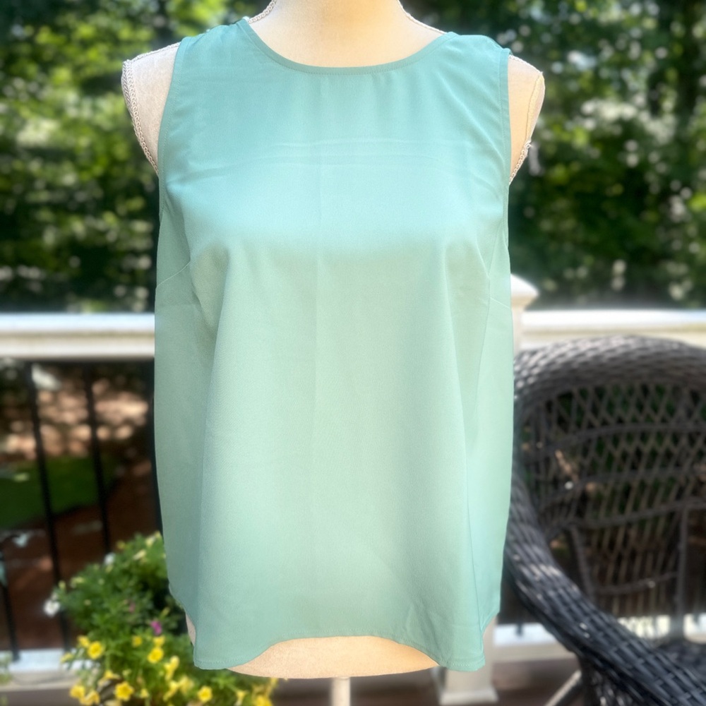 J. Crew Green Sleeveless Tank Top